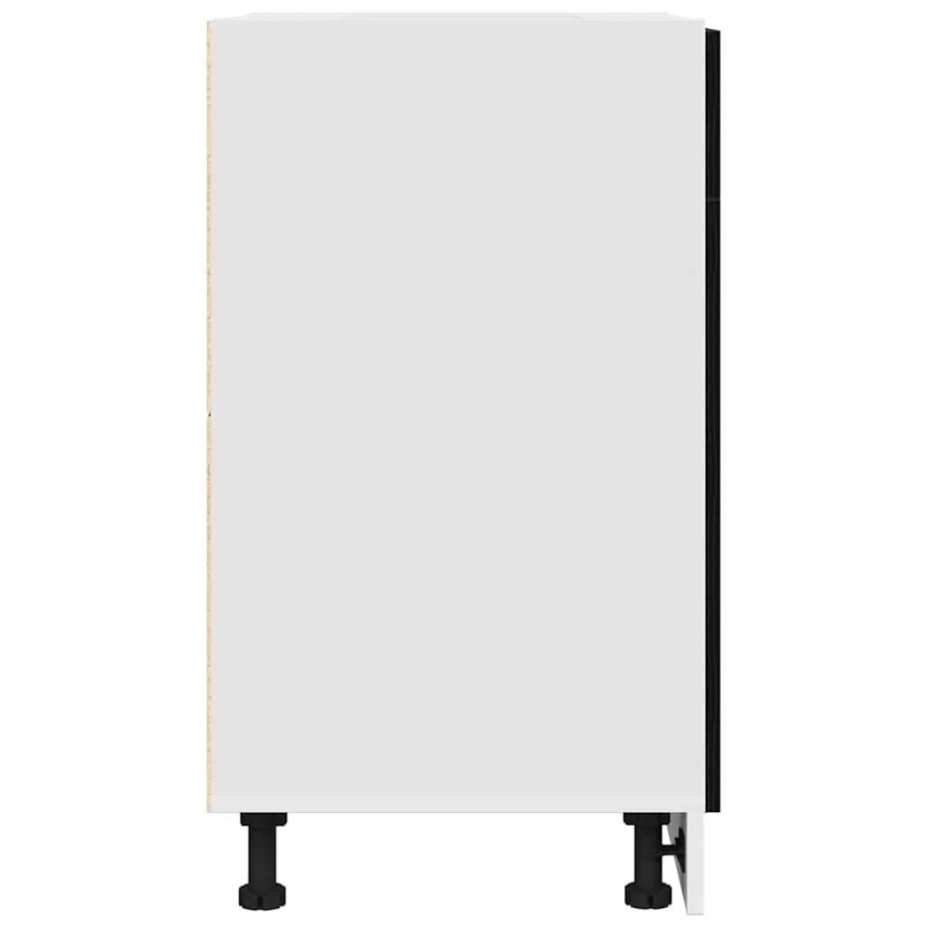 Mobile con Cassetti con cassetto Rovere nero 50 x 46 x 81.5 cm - homemem39