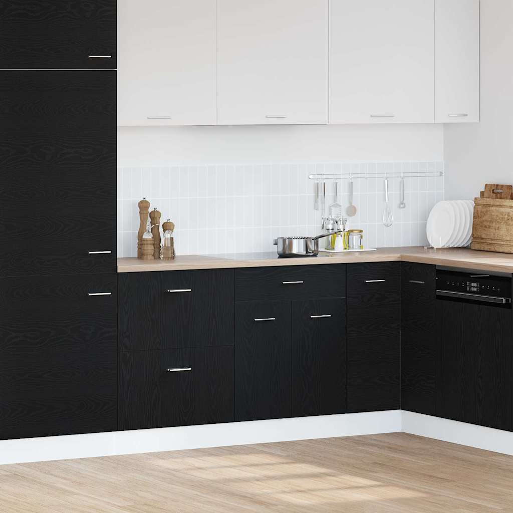 Armadio pensile Rovere Nero 60 x 46 x 81,5 cm Legno multistrato