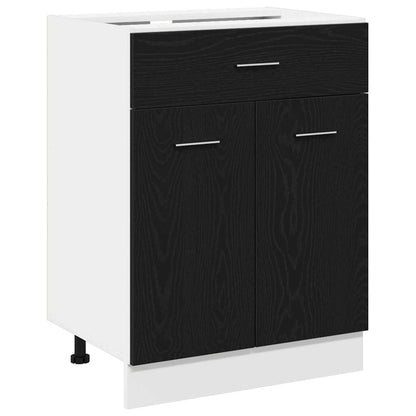 Armadio pensile Rovere Nero 60 x 46 x 81,5 cm Legno multistrato