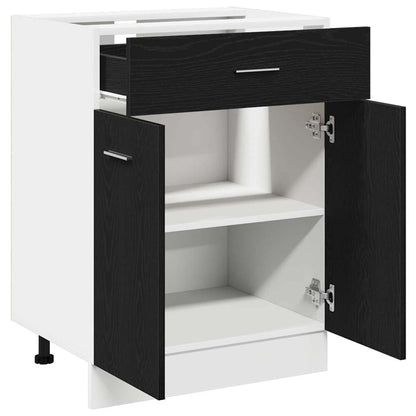 Armadio pensile Rovere Nero 60 x 46 x 81,5 cm Legno multistrato