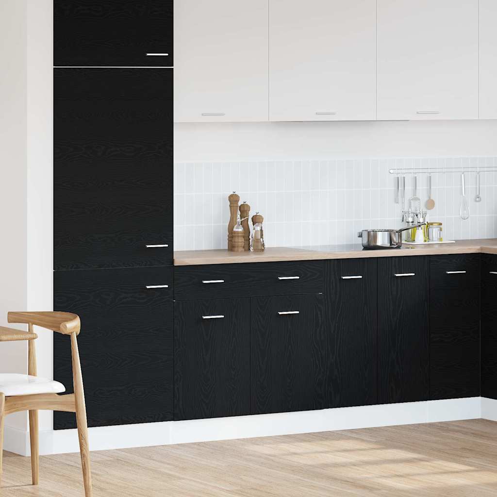 Armadio pensile Rovere Nero 80 x 31 x 81,5 cm Legno multistrato