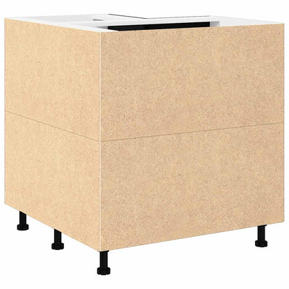 Armadio angolare in basso con lo scaffale Riga Rovere nero - homemem39