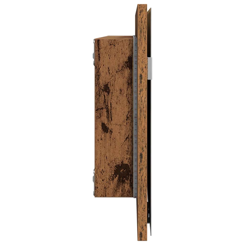 Specchio Legno vecchio 80 x 37 cm Vetro e Legno Ingegnerizzato | homemem39