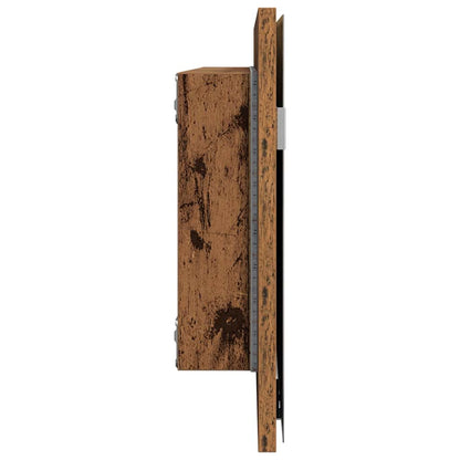 Specchio Legno vecchio 80 x 37 cm Vetro e Legno Ingegnerizzato | homemem39