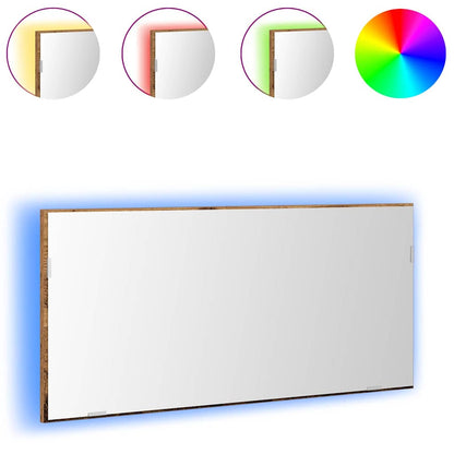 Specchio Legno vecchio 80 x 37 cm Vetro e Legno Ingegnerizzato | homemem39