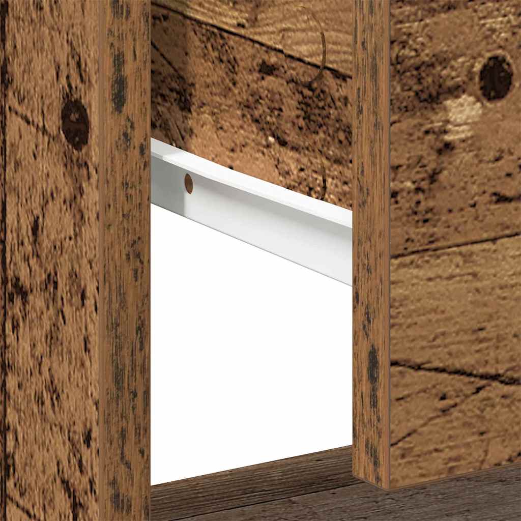 Comodino 2 pcs Legno vecchio 45 x 34 x 44 cm Legno multistrato
