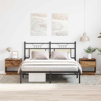Comodino 2 pcs Legno vecchio 45 x 34 x 44 cm Legno multistrato | homemem39