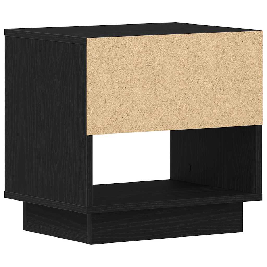 Comodino 2 pcs Rovere Nero 45 x 34 x 44 cm Legno multistrato | homemem39