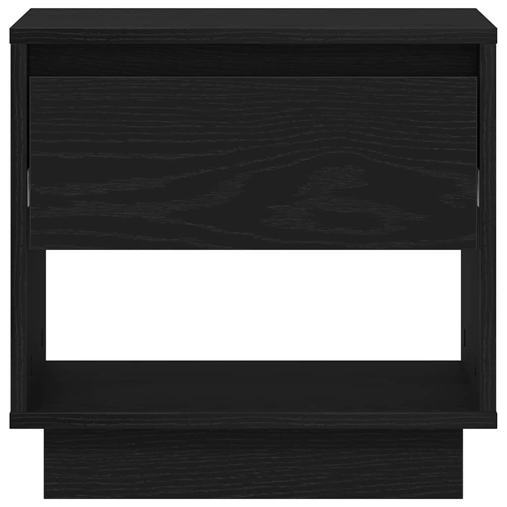 Comodino 2 pcs Rovere Nero 45 x 34 x 44 cm Legno multistrato | homemem39