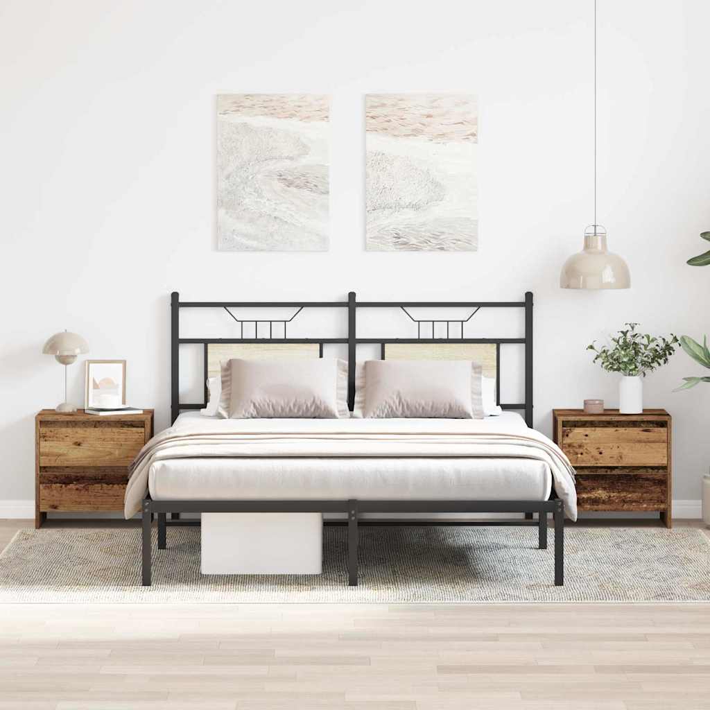 Armadio da Notte 2 pcs Legno vecchio 45 x 34 x 44,5 cm
