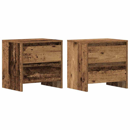 Armadio da Notte 2 pcs Legno vecchio 45 x 34 x 44,5 cm | homemem39