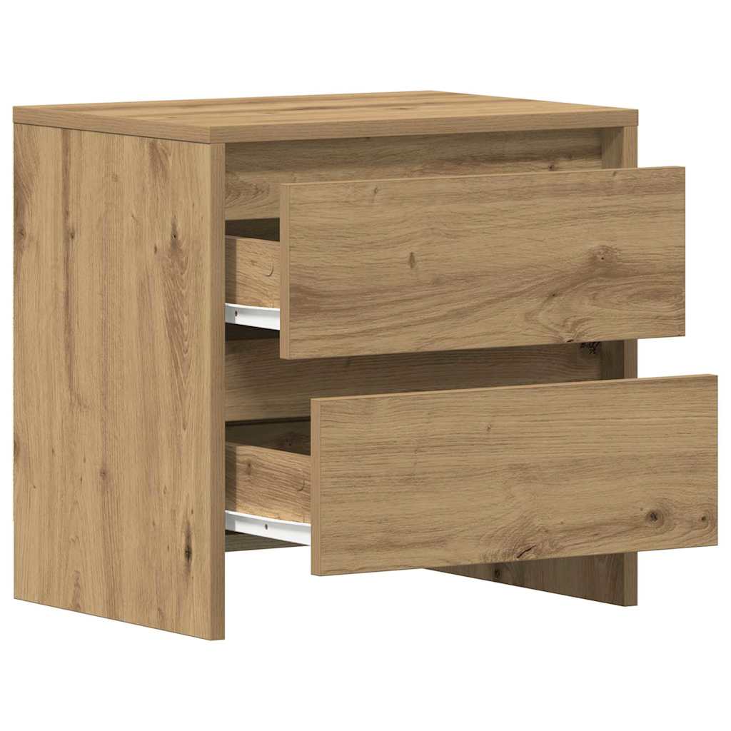 Armadio da Notte 2 pcs Rovere artigianale 45 x 34 x 44,5 cm | homemem39
