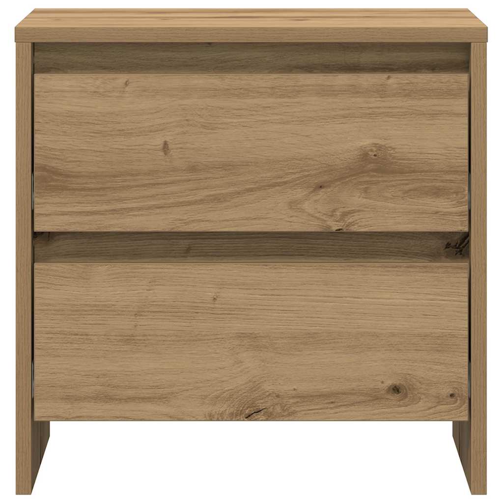 Armadio da Notte 2 pcs Rovere artigianale 45 x 34 x 44,5 cm | homemem39