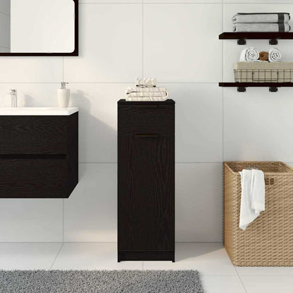 Mobile da Bagno Rovere nero 32 x 34 x 90 cm Legno multistrato