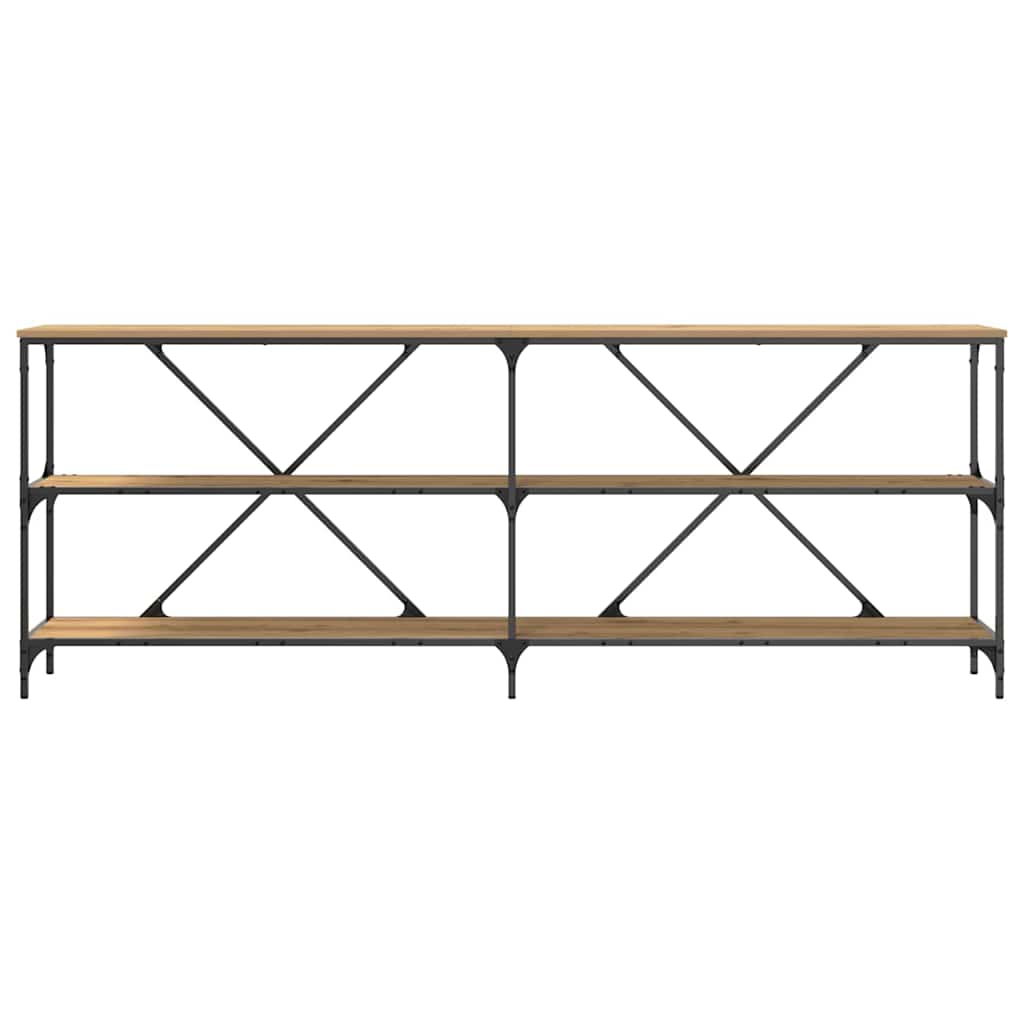 Tavolo consolle Rovere Artigianale 200 x 30 x 75 cm