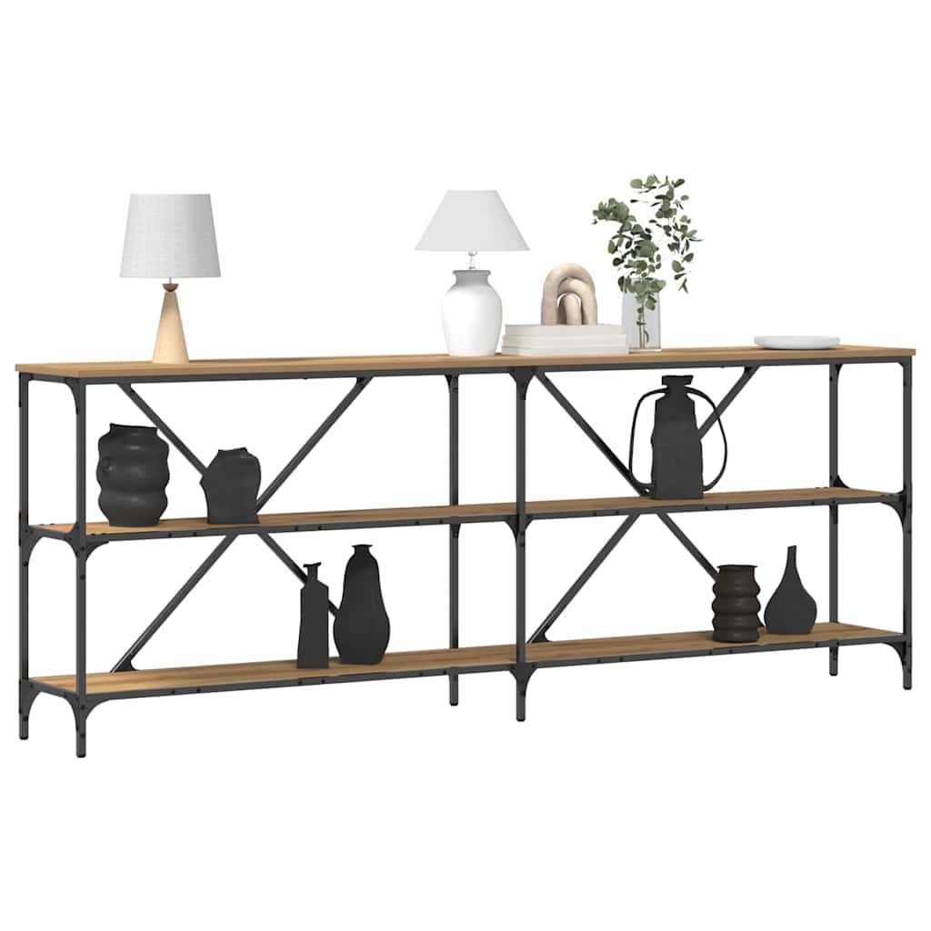 Tavolo consolle Rovere Artigianale 200 x 30 x 75 cm