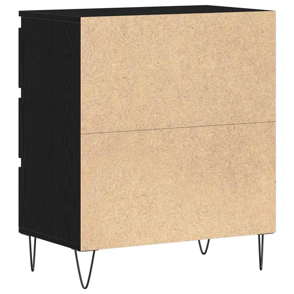 Credenza Rovere Nero 60 x 35 x 70 cm Legno multistrato