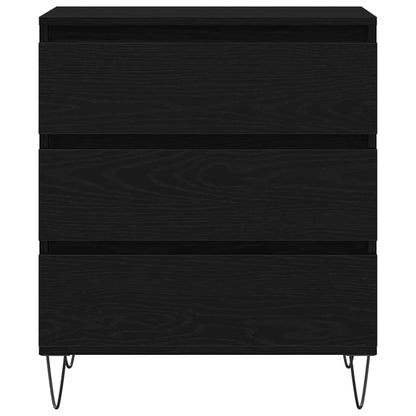 Credenza Rovere Nero 60 x 35 x 70 cm Legno multistrato