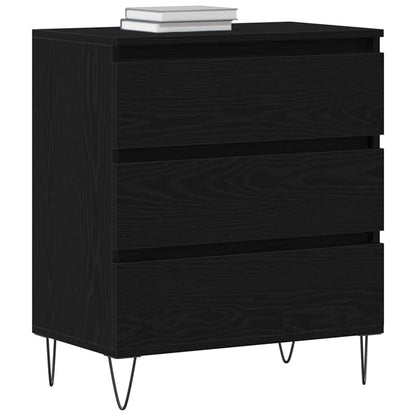 Credenza Rovere Nero 60 x 35 x 70 cm Legno multistrato