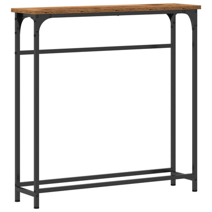 Tavolo consolle con lo scaffale Legno vecchio 75 x 19,5 x 75 cm | homemem39