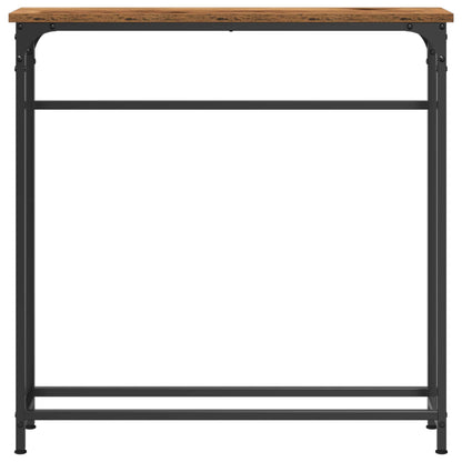 Tavolo consolle con lo scaffale Legno vecchio 75 x 19,5 x 75 cm | homemem39