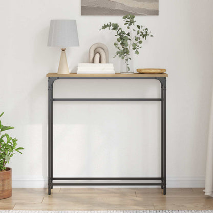 Tavolo consolle Rovere artigianale 75 x 19,5 x 75 cm | homemem39