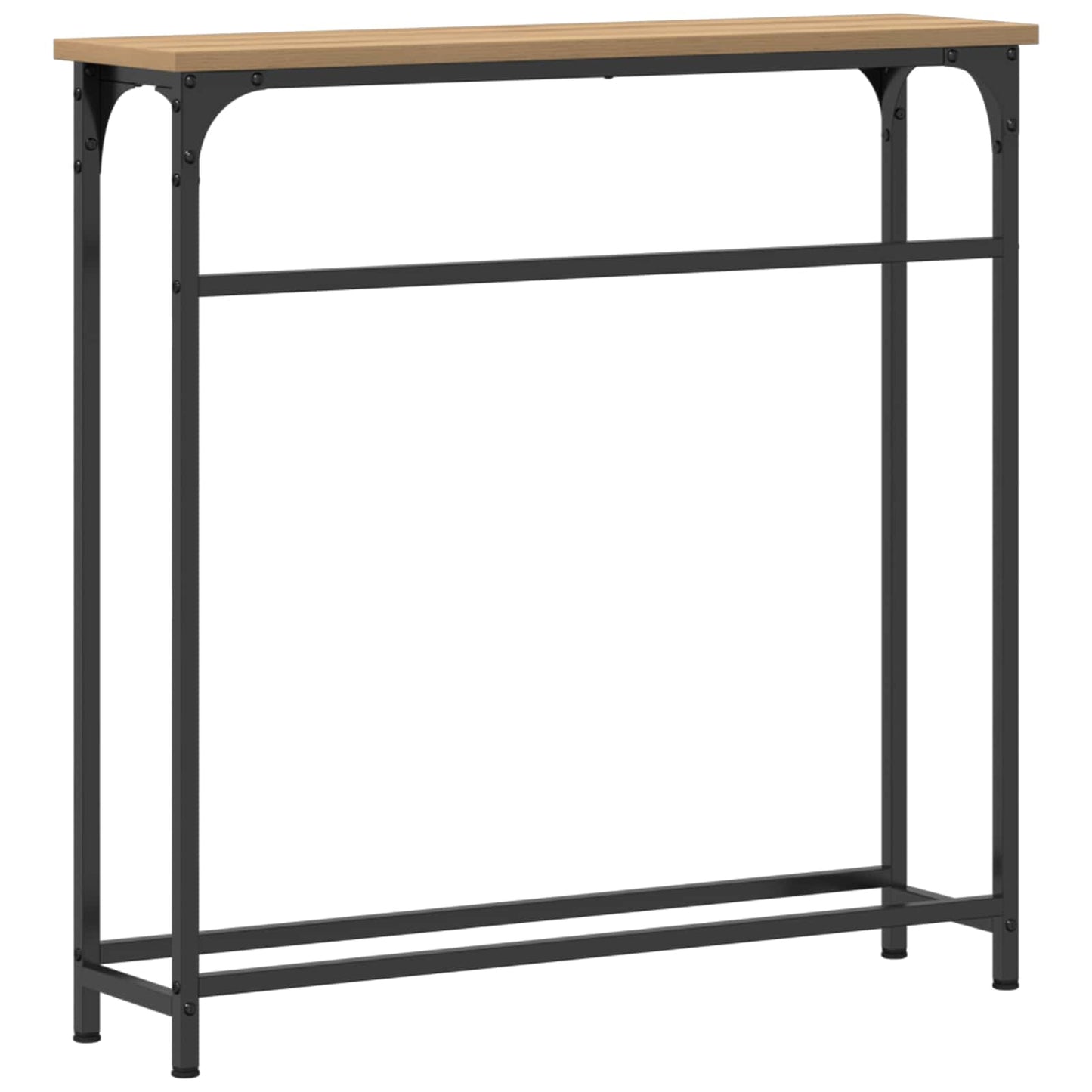 Tavolo consolle Rovere artigianale 75 x 19,5 x 75 cm | homemem39