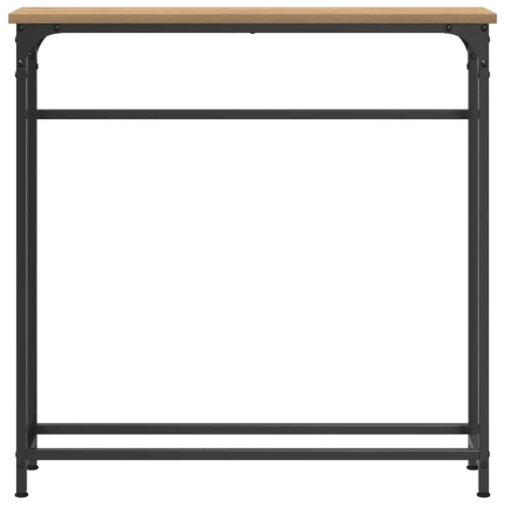 Tavolo consolle Rovere artigianale 75 x 19,5 x 75 cm
