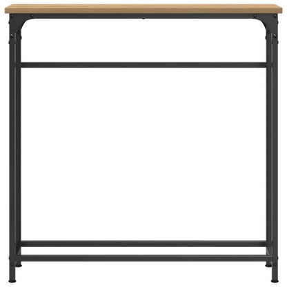 Tavolo consolle Rovere artigianale 75 x 19,5 x 75 cm