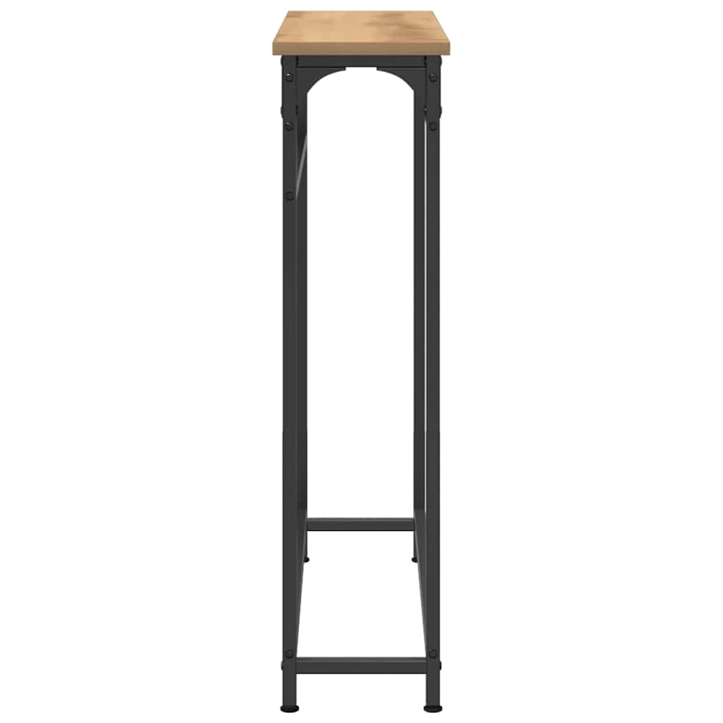 Tavolo consolle Rovere artigianale 75 x 19,5 x 75 cm