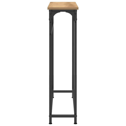 Tavolo consolle Rovere artigianale 75 x 19,5 x 75 cm