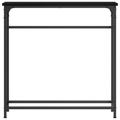 Tavolo consolle Rovere Nero 75 x 19,5 x 75 cm Legno multistrato | homemem39
