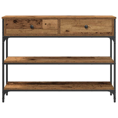 Tavolo consolle con cassetto Legno vecchio 72.5 x 25 x 75 cm
