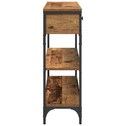 Tavolo consolle con cassetto Legno vecchio 72.5 x 25 x 75 cm