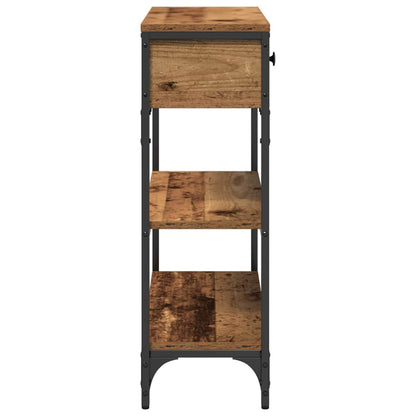 Tavolo consolle con cassetto Legno vecchio 72.5 x 25 x 75 cm