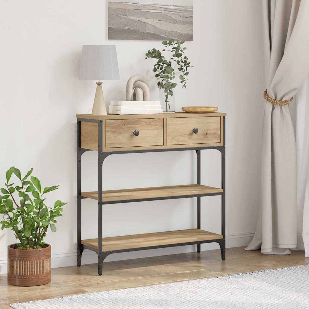 Tavolo consolle Rovere artigianale 72.5 x 25 x 75 cm
