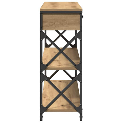 Tavolo Consolle rovere artigianale 100 x 28 x 75 cm