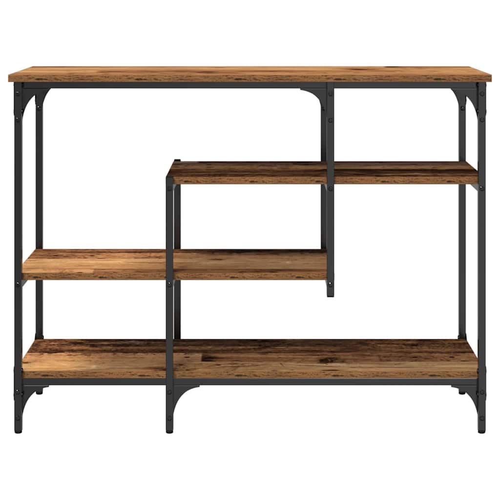 Tavolo Console con lo scaffale Legno vecchio 100 x 35 x 75 cm