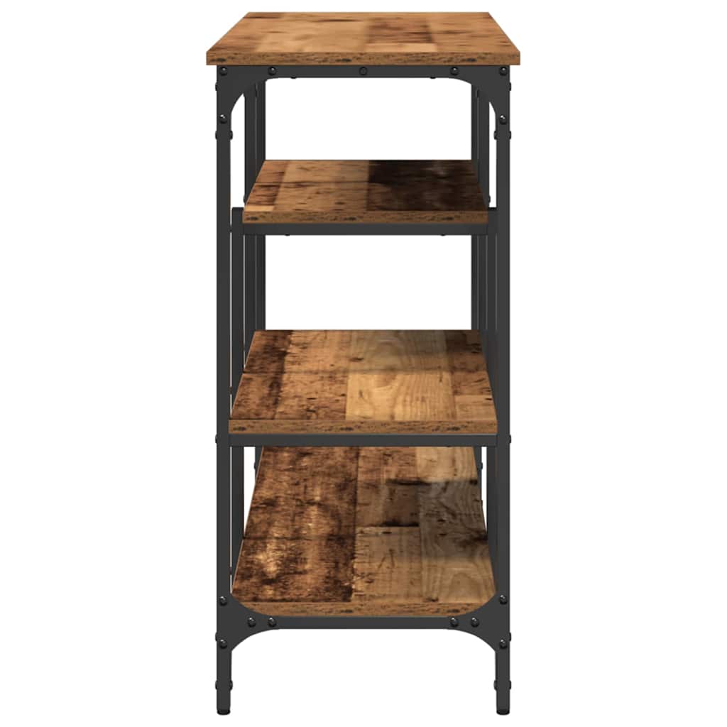 Tavolo Console con lo scaffale Legno vecchio 100 x 35 x 75 cm