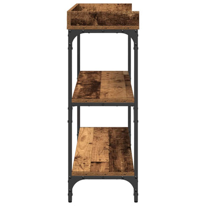 Tavolo Consolle con lo scaffale Legno vecchio 100 x 30 x 80 cm