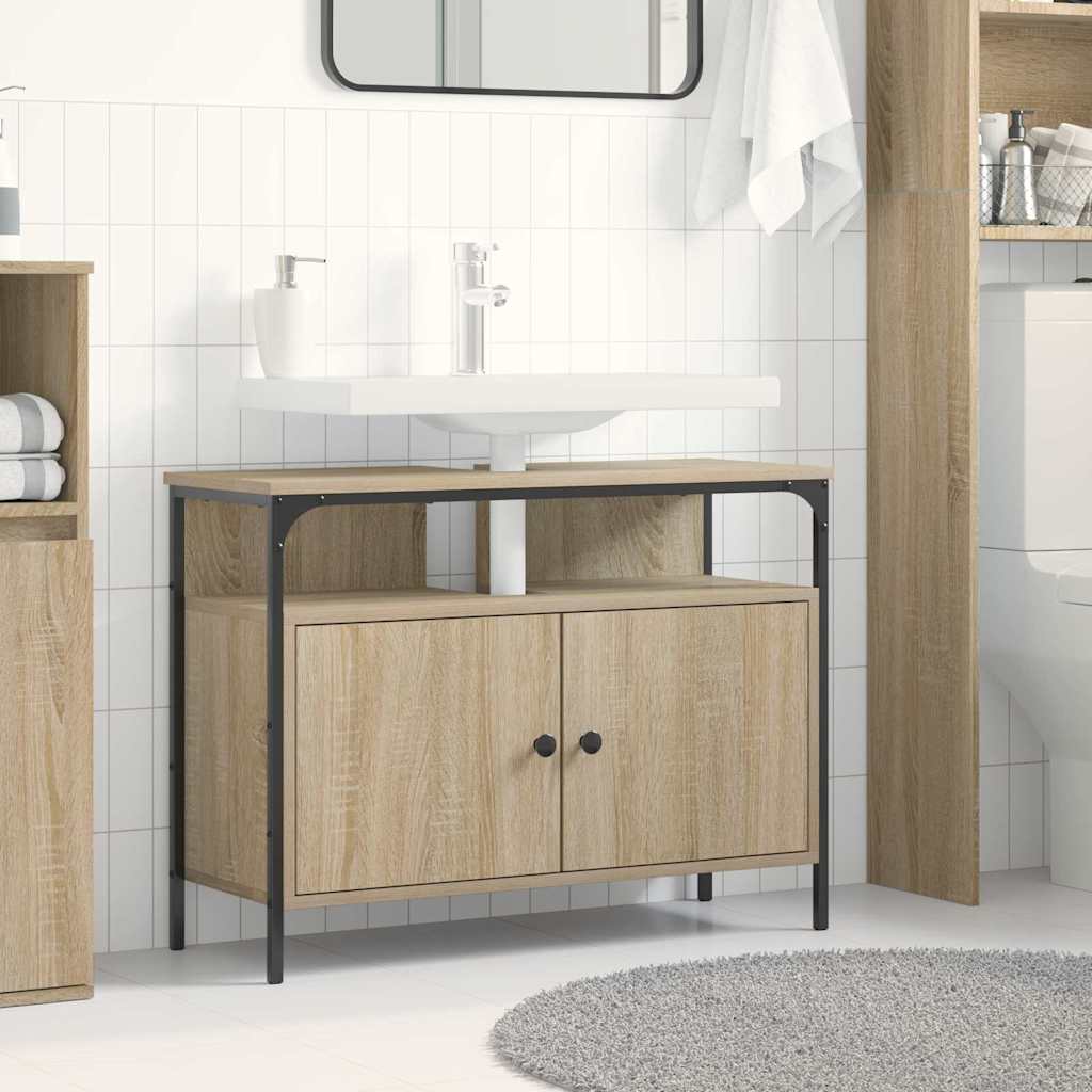 Armadio per Lavabo da Bagno Marrone 80 x 30 x 60 cm | homemem39