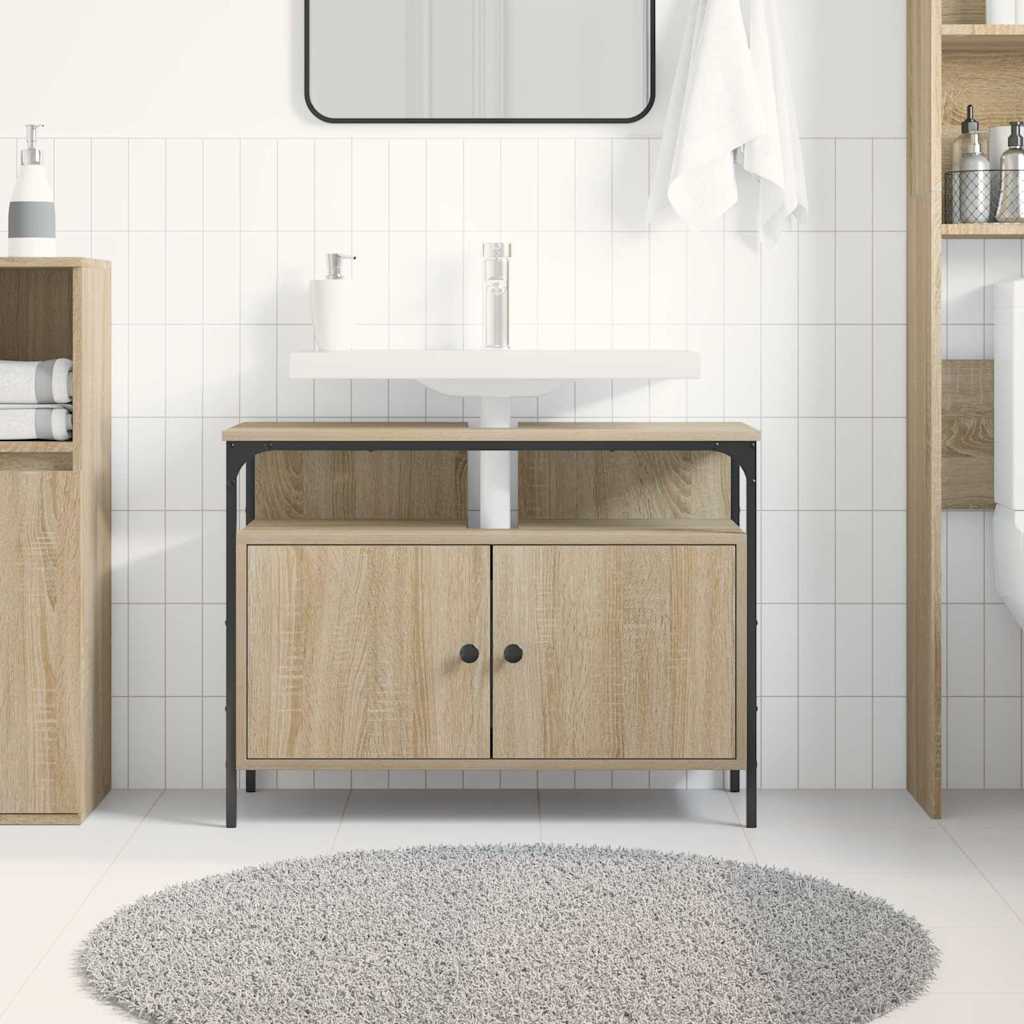 Armadio per Lavabo da Bagno Marrone 80 x 30 x 60 cm | homemem39