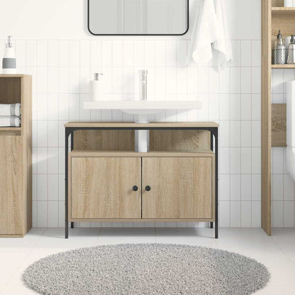 Armadio per Lavabo da Bagno Marrone 80 x 30 x 60 cm | homemem39