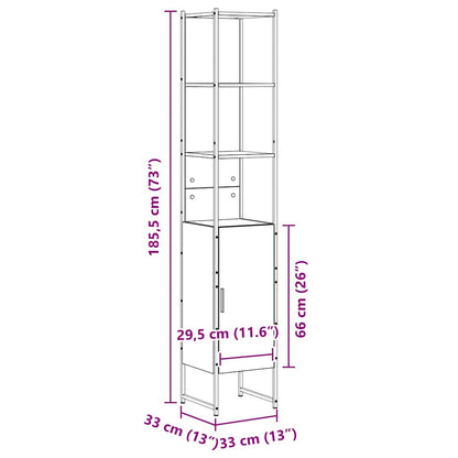 Mobile da Bagno Sonoma 33 x 33 x 185,5 cm Legno ingegnerizzato | homemem39