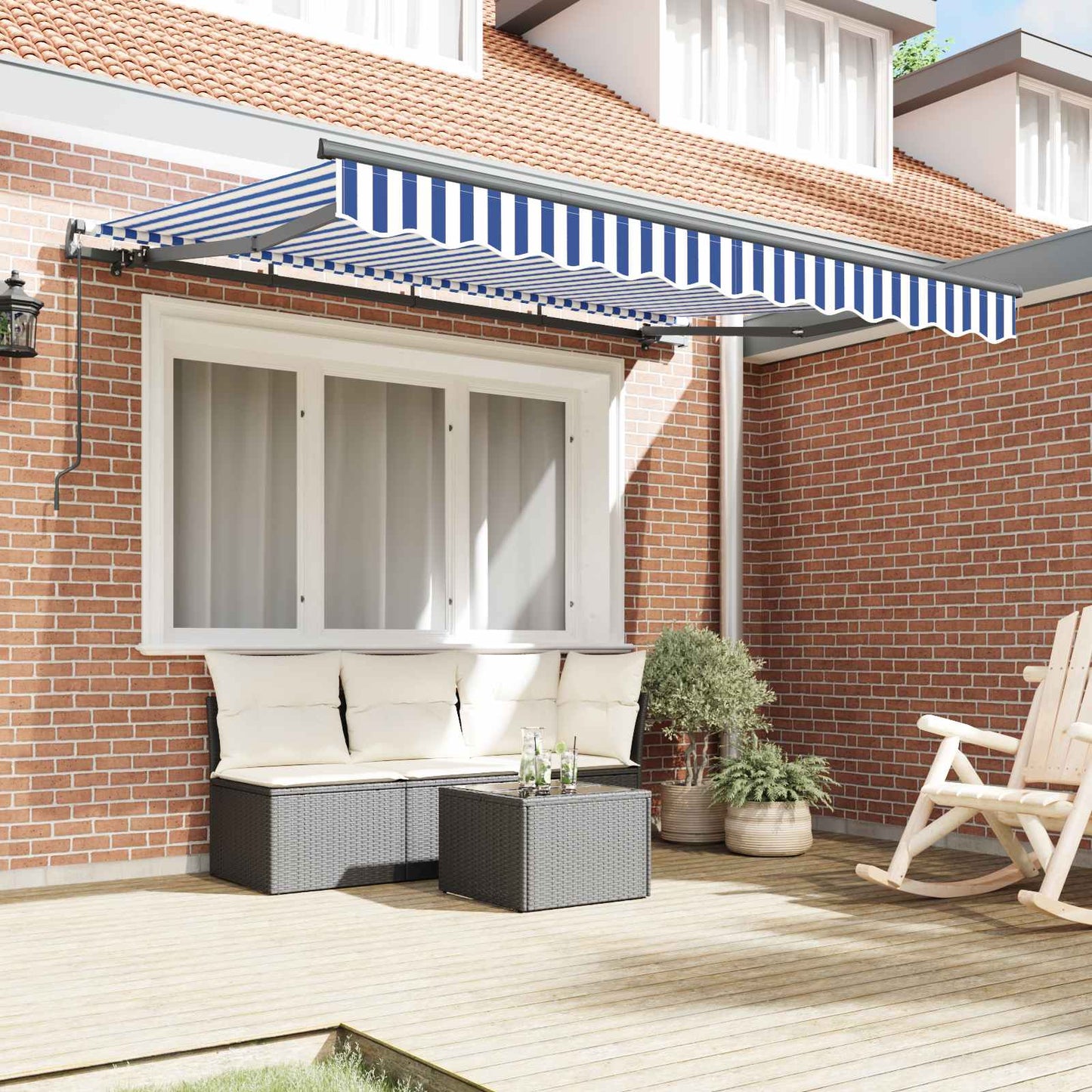 Tenda Retrattile Blu 250 x 200 cm Tessuto