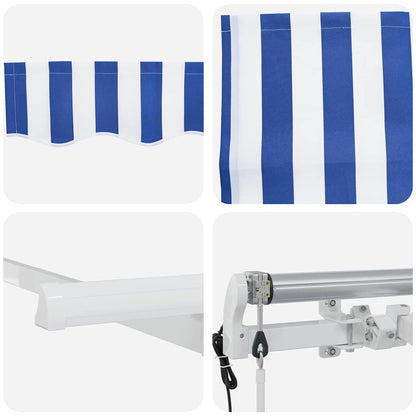 Tenda Retrattile Blu 250 x 200 cm Tessuto | homemem39