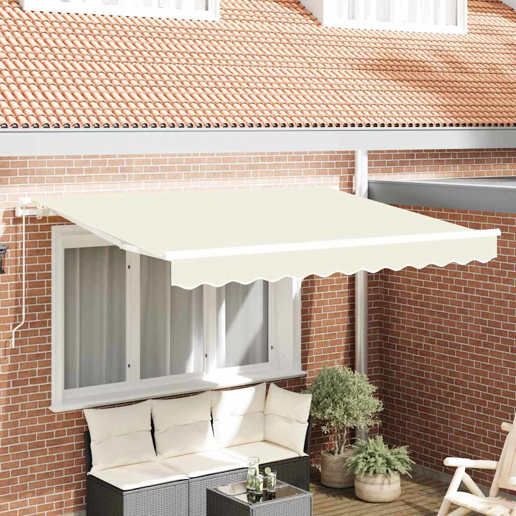 Tenda Retrattile Crema 250 x 200 cm Tessuto | homemem39