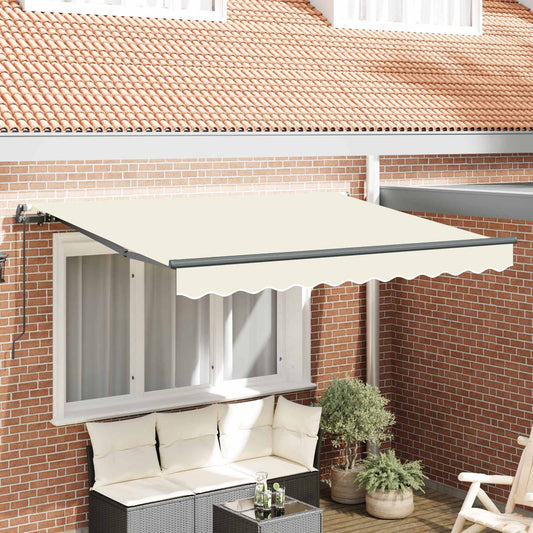 Tenda Retrattile Crema 250 x 200 cm Tessuto | homemem39