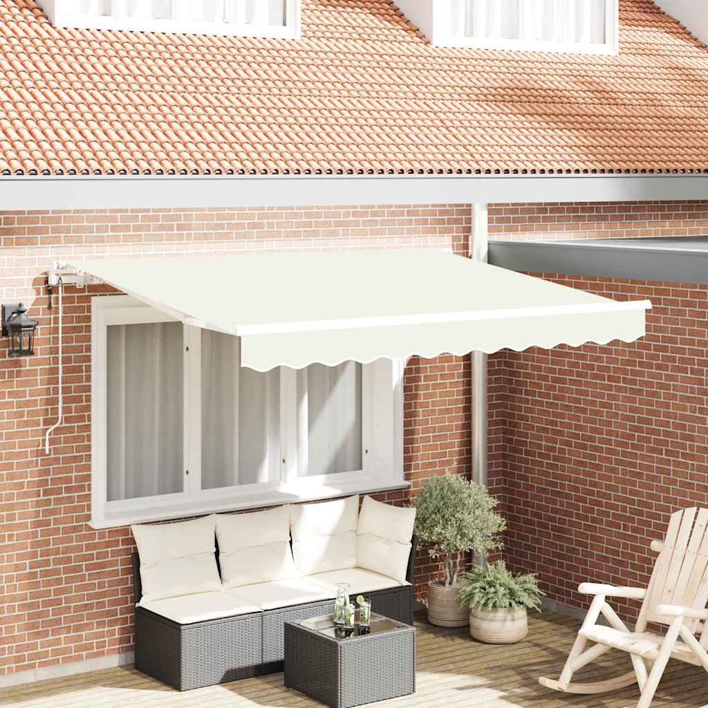 Tenda Retrattile Crema 250 x 200 cm Tessuto | homemem39