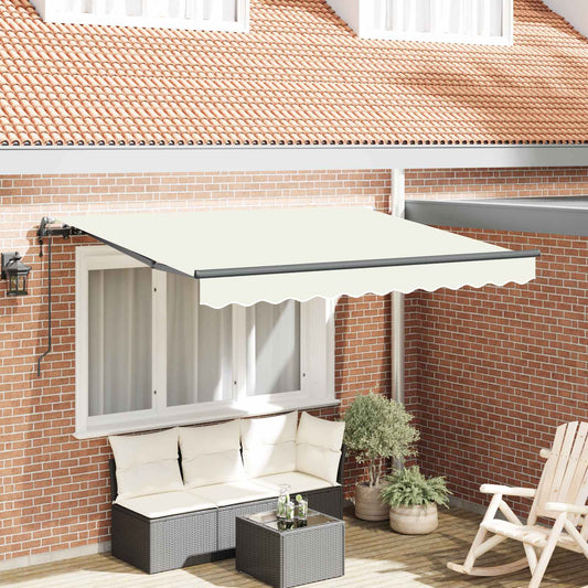 Tenda Retrattile Crema 250 x 200 cm Tessuto | homemem39